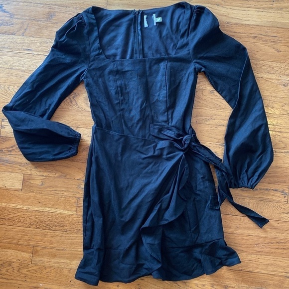 NWOT Princess Polly The VILLA Mini Black Dress Long Sleeve - Picture 6 of 14